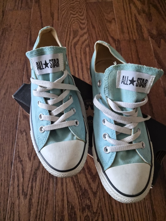 Converse Shoes - Converse Women's Low Top Sneakers - Turquoise and White